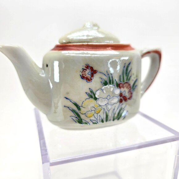 Vintage Japanese Miniature Porcelain Teapot & Sugar Bowl Set Made in Japan je199 - Picture 6 of 12